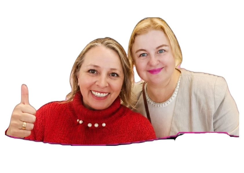 Larisa Zilickaja and Alla Mykhalska, founders of With Open Hearts CIC